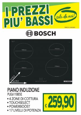 PIANO COTTURA INDUZIONE BOSCH PUE611BB5E